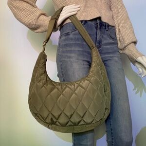 Vera Bradley Sage Green Ultralight Shoulder Bag